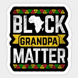 Black Grandpa Matter Black History Month Sticker